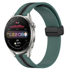 For Huawei Watch 3 Pro / Olive Green + Black