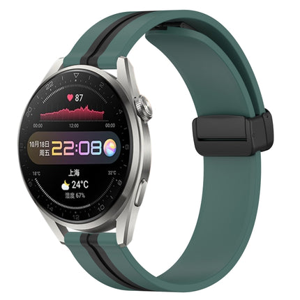 22mm Folding Magnetic Clasp Silicone Watch Band, For Huawei Watch 3 Pro, For Huawei GT2 Pro