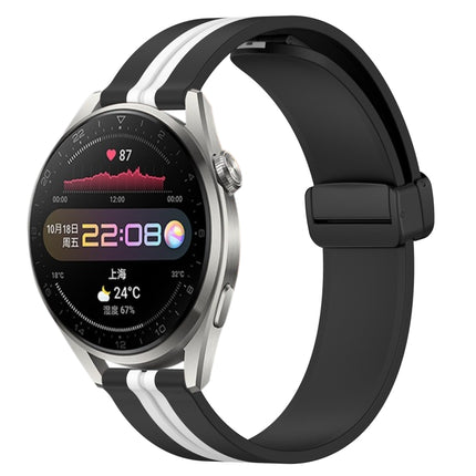 22mm Folding Magnetic Clasp Silicone Watch Band, For Huawei Watch 3 Pro, For Huawei GT2 Pro
