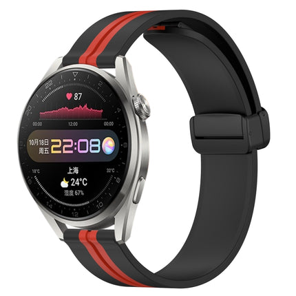 22mm Folding Magnetic Clasp Silicone Watch Band, For Huawei Watch 3 Pro, For Huawei GT2 Pro