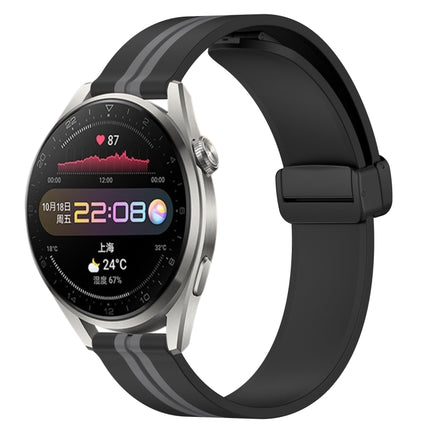 22mm Folding Magnetic Clasp Silicone Watch Band, For Huawei Watch 3 Pro, For Huawei GT2 Pro