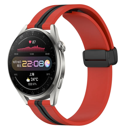 22mm Folding Magnetic Clasp Silicone Watch Band, For Huawei Watch 3 Pro, For Huawei GT2 Pro
