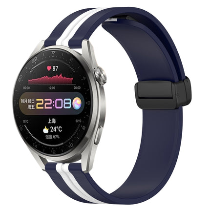 22mm Folding Magnetic Clasp Silicone Watch Band, For Huawei Watch 3 Pro, For Huawei GT2 Pro