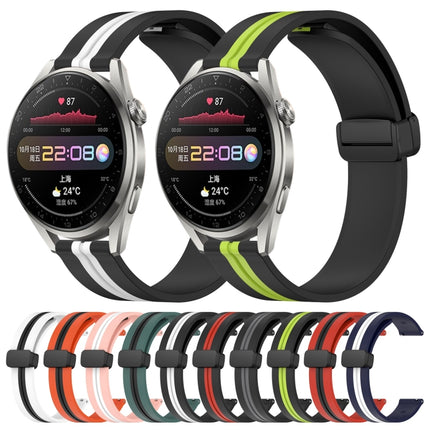 22mm Folding Magnetic Clasp Silicone Watch Band, For Huawei Watch 3 Pro, For Huawei GT2 Pro