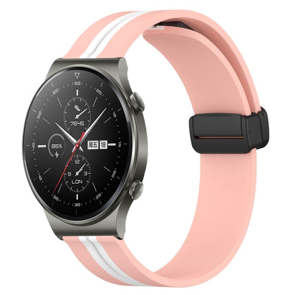 22mm Folding Magnetic Clasp Silicone Watch Band, For Huawei Watch 3 Pro, For Huawei GT2 Pro
