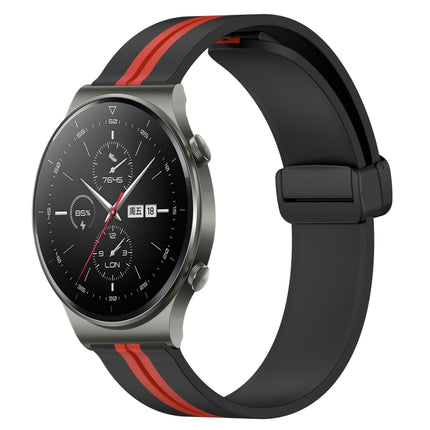 22mm Folding Magnetic Clasp Silicone Watch Band, For Huawei Watch 3 Pro, For Huawei GT2 Pro