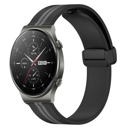 22mm Folding Magnetic Clasp Silicone Watch Band, For Huawei Watch 3 Pro, For Huawei GT2 Pro