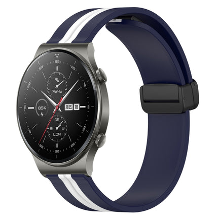 22mm Folding Magnetic Clasp Silicone Watch Band, For Huawei Watch 3 Pro, For Huawei GT2 Pro