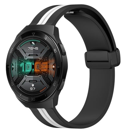 22mm Folding Magnetic Clasp Silicone Watch Band, For Huawei Watch GT 2E, For Huawei GT2 46mm