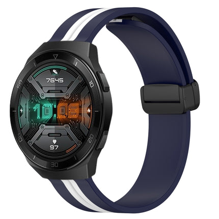 22mm Folding Magnetic Clasp Silicone Watch Band, For Huawei Watch GT 2E, For Huawei GT2 46mm