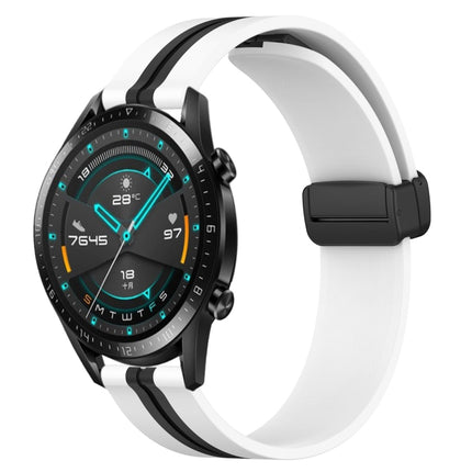 22mm Folding Magnetic Clasp Silicone Watch Band, For Huawei Watch GT 2E, For Huawei GT2 46mm