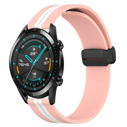 22mm Folding Magnetic Clasp Silicone Watch Band, For Huawei Watch GT 2E, For Huawei GT2 46mm