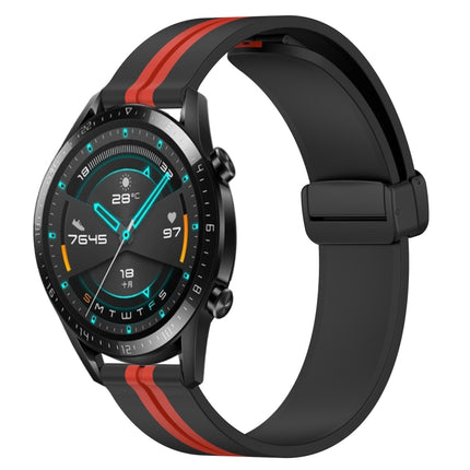 22mm Folding Magnetic Clasp Silicone Watch Band, For Huawei Watch GT 2E, For Huawei GT2 46mm
