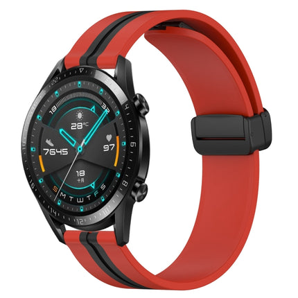 22mm Folding Magnetic Clasp Silicone Watch Band, For Huawei Watch GT 2E, For Huawei GT2 46mm