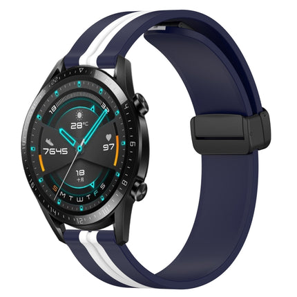 22mm Folding Magnetic Clasp Silicone Watch Band, For Huawei Watch GT 2E, For Huawei GT2 46mm