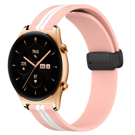 22mm Folding Magnetic Clasp Silicone Watch Band, For Honor Watch GS 3, For Honor Watch GS Pro