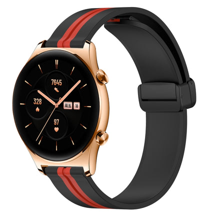 22mm Folding Magnetic Clasp Silicone Watch Band, For Honor Watch GS 3, For Honor Watch GS Pro