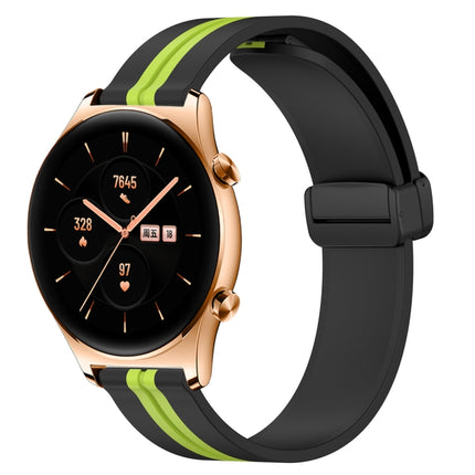 22mm Folding Magnetic Clasp Silicone Watch Band, For Honor Watch GS 3, For Honor Watch GS Pro