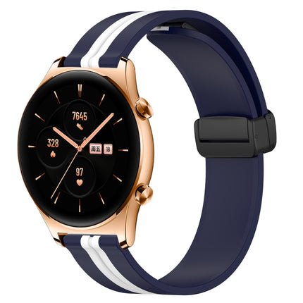 22mm Folding Magnetic Clasp Silicone Watch Band, For Honor Watch GS 3, For Honor Watch GS Pro
