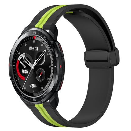 22mm Folding Magnetic Clasp Silicone Watch Band, For Honor Watch GS 3, For Honor Watch GS Pro