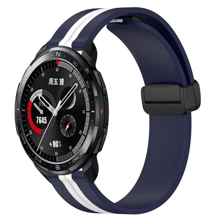 22mm Folding Magnetic Clasp Silicone Watch Band, For Honor Watch GS 3, For Honor Watch GS Pro