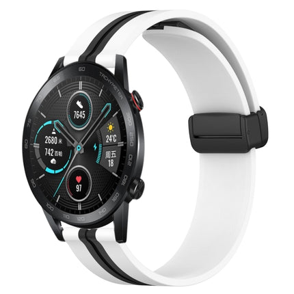 22mm Folding Magnetic Clasp Silicone Watch Band, For Honor Magic Watch 2 46mm, For Honor Watch Dream