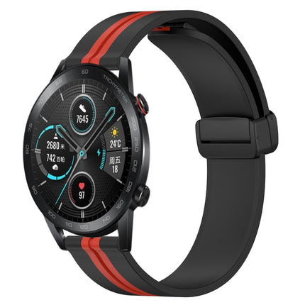 22mm Folding Magnetic Clasp Silicone Watch Band, For Honor Magic Watch 2 46mm, For Honor Watch Dream