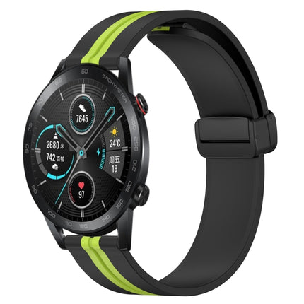 22mm Folding Magnetic Clasp Silicone Watch Band, For Honor Magic Watch 2 46mm, For Honor Watch Dream