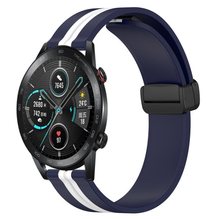 22mm Folding Magnetic Clasp Silicone Watch Band, For Honor Magic Watch 2 46mm, For Honor Watch Dream