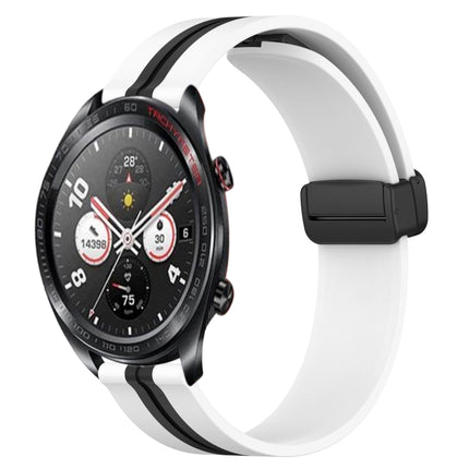 22mm Folding Magnetic Clasp Silicone Watch Band, For Honor Magic Watch 2 46mm, For Honor Watch Dream