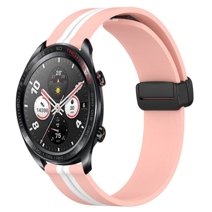 22mm Folding Magnetic Clasp Silicone Watch Band, For Honor Magic Watch 2 46mm, For Honor Watch Dream