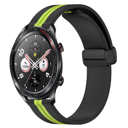 22mm Folding Magnetic Clasp Silicone Watch Band, For Honor Magic Watch 2 46mm, For Honor Watch Dream