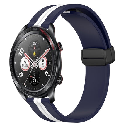 22mm Folding Magnetic Clasp Silicone Watch Band, For Honor Magic Watch 2 46mm, For Honor Watch Dream