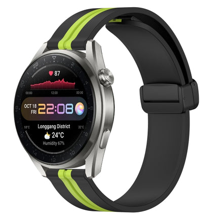 22mm Folding Magnetic Clasp Silicone Watch Band, For Huawei Watch 3 Pro New