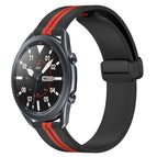 For Samsung Galaxy Watch3 45mm / Black+Red