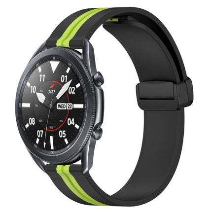 22mm Folding Magnetic Clasp Silicone Watch Band, For Samsung Galaxy Watch3 45mm, For Samsung Galaxy Watch 46mm