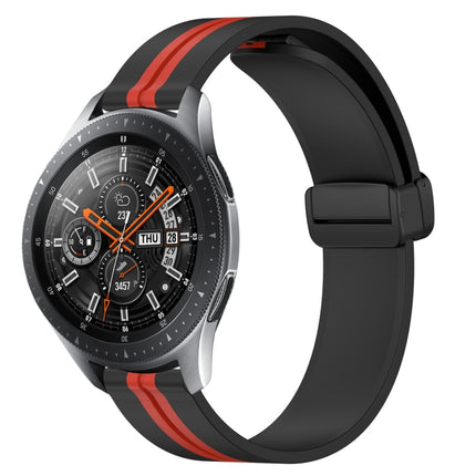 22mm Folding Magnetic Clasp Silicone Watch Band, For Samsung Galaxy Watch3 45mm, For Samsung Galaxy Watch 46mm