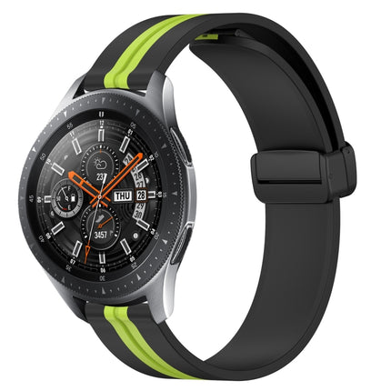 22mm Folding Magnetic Clasp Silicone Watch Band, For Samsung Galaxy Watch3 45mm, For Samsung Galaxy Watch 46mm