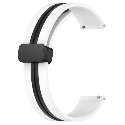 22mm Folding Magnetic Clasp Silicone Watch Band, For Samsung Gear S3 Classic, For Samsung Gear S3 Frontier