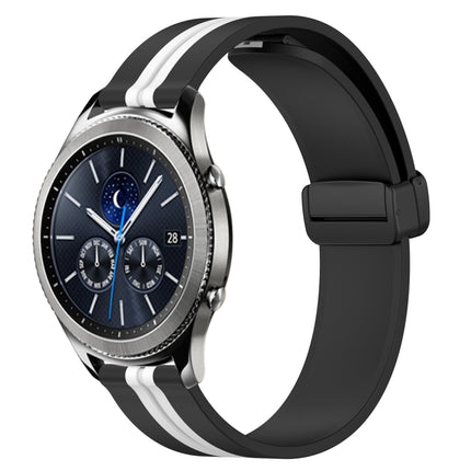 22mm Folding Magnetic Clasp Silicone Watch Band, For Samsung Gear S3 Classic, For Samsung Gear S3 Frontier