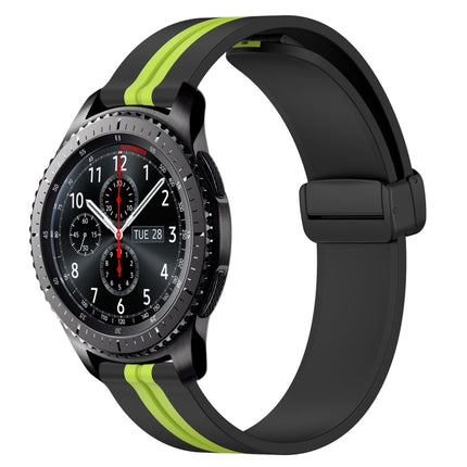 22mm Folding Magnetic Clasp Silicone Watch Band, For Samsung Gear S3 Classic, For Samsung Gear S3 Frontier