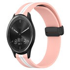 For Garmin Vivomove Sport / Pink+White