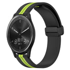 For Garmin Vivomove Sport / Black+Lime Green
