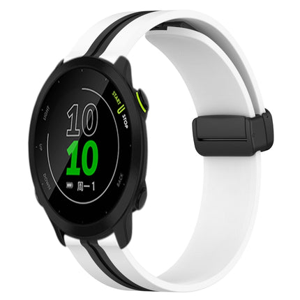 20mm Folding Magnetic Clasp Silicone Watch Band, For Garmin Approach S40, For Garmin Forerunner 158