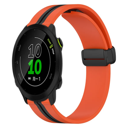 20mm Folding Magnetic Clasp Silicone Watch Band, For Garmin Approach S40, For Garmin Forerunner 158