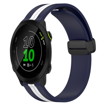 20mm Folding Magnetic Clasp Silicone Watch Band, For Garmin Approach S40, For Garmin Forerunner 158