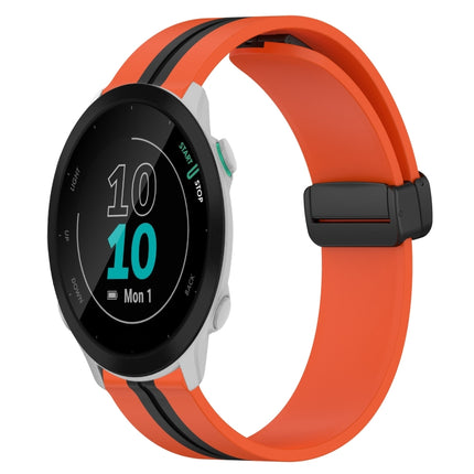 20mm Folding Magnetic Clasp Silicone Watch Band, For Garmin Forerunner 55, For Garmin Venu