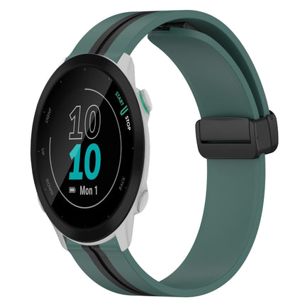 20mm Folding Magnetic Clasp Silicone Watch Band, For Garmin Forerunner 55, For Garmin Venu