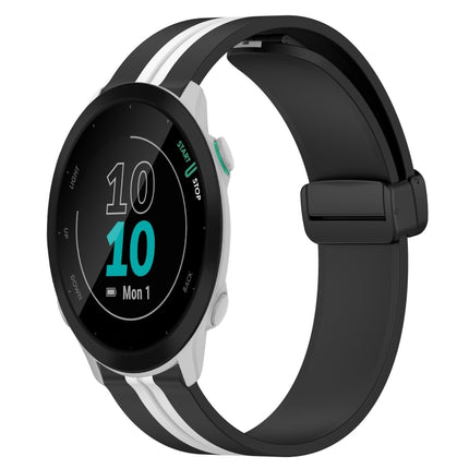 20mm Folding Magnetic Clasp Silicone Watch Band, For Garmin Forerunner 55, For Garmin Venu