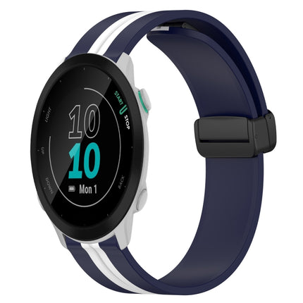 20mm Folding Magnetic Clasp Silicone Watch Band, For Garmin Forerunner 55, For Garmin Venu